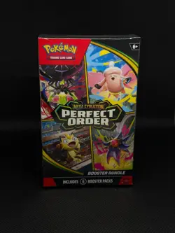 Pokemon TCG: Mega Evolution-Perfect Order Booster Bundle (6 Packs) New Sealed - Image 1