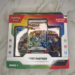 Pokemon TCG First Partner Illustration Collection Series 1 New Sealed - Image 1