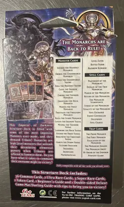 Yugioh Emperor of Darkness Structure Deck 1st Edition Factory Sealed - Image 2
