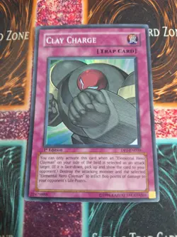 Yu-Gi-Oh! Clay Charge DP1-EN030 Super Rare 1st Edition Near Mint - Image 1