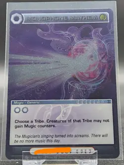 Chaotic Card : Monophone Mayhem Forged Unity 1st Edition Rare Mugic Holo - Image 1