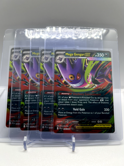 4x Mega Gengar Ex Phantasmal Flames 056/094 Pokemon TCG Playset NM-Mint - Image 1