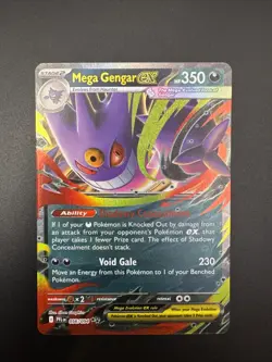 Pokemon TCG Phantasmal Flames Mega Gengar ex Card 056/094 NM Condition - Image 1