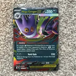Pokemon TCG Mega Gengar Ex 056/094 Phantasmal Flames Illustration M/NM - Image 1