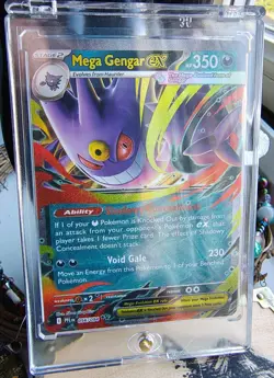Pokemon TCG Mega Gengar EX PFL 056/094 Full Art Ultra Rare Slab Near Mint - Image 1
