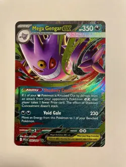 Pokemon TCG Mega Gengar EX 056/094 Phantasmal Flames Double Rare - Image 1