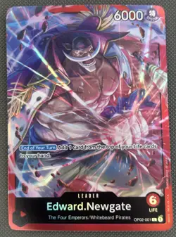 Edward Newgate - OP02-001 Leader - Starter Deck 15 - One Piece Card Game English - Image 1