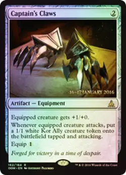Slightly Played, English - 1 x MTG Captain's Claws - Prerelease Foil Promotional - Image 1