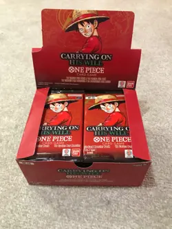 Lot Of 24 One Piece OP-13 Sealed Carrying on His Will Booster Packs English - Image 1