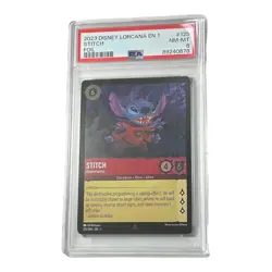 2023 Disney Lorcana The First Chapter Stitch - Abomination #125 FOIL PSA 8 - Image 1