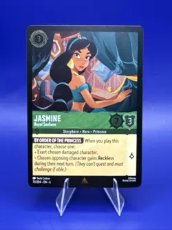 Jasmine Royal Seafarer 70/204 Azurite Sea Disney Lorcana Rare Cold Foil NM Mint - Image 1