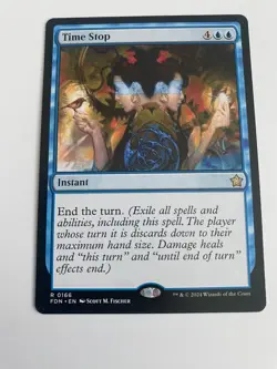 x1 Time Stop R MTG Foundations M/NM, English - Image 1