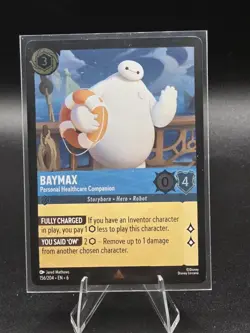 Baymax Personal Healthcare Companion Disney Lorcana Azurite Sea Cold Foil EN6 - Image 1