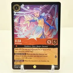 Disney Lorcana Winterspell Elsa Ice Artisan Foil 123/204 NM - Image 1