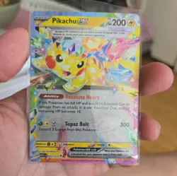Pokemon TCG Pikachu Ex 057/217 Ascended Heros Half Art NM - Image 1