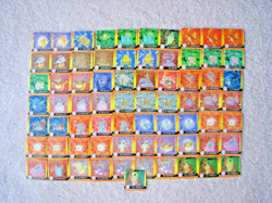 71pc 1999 Pokemon Premier Edition Artbox 3D Flip Cards - Image 1