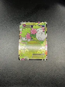 Pokemon TCG Shaymin EX XY148 Holo Black Star Promo Card Near Mint Condition - Image 1