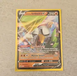 Galarian Sirfetch'd V SWSH043 Black Star Promo Pokemon TCG Card Holo - Image 1