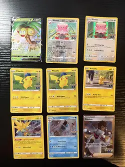 9 Pokemon Go Card Collection Holo Rare Cards - Image 1