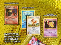 GUARANTEED VINTAGE HOLO RARE - Charizard Or Others - 10 Card Pokemon Custom Pack - Image 3