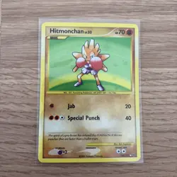 Pokemon Card Hitmonchan LP Platinum Secret Rare 129/127 - Image 1