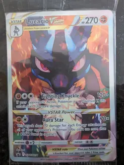 Pokemon TCG Lucario VSTAR Promo Crown Zenith SWSH291 Sealed Card Near Mint - Image 1
