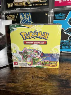 Pokemon TCG Evolving Skies Booster Box - New Sealed + Acrylic Case (36 Packs) - Image 2
