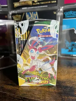 Pokemon TCG Evolving Skies Booster Box - New Sealed + Acrylic Case (36 Packs) - Image 3