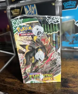 Pokemon TCG Evolving Skies Booster Box - New Sealed + Acrylic Case (36 Packs) - Image 4