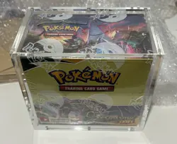 Pokemon TCG Evolving Skies Booster Box Sealed 36 Packs In Acrylic Case MINT - Image 2