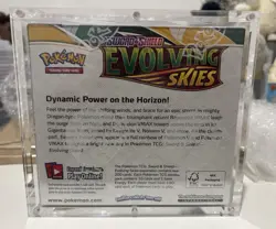 Pokemon TCG Evolving Skies Booster Box Sealed 36 Packs In Acrylic Case MINT - Image 3