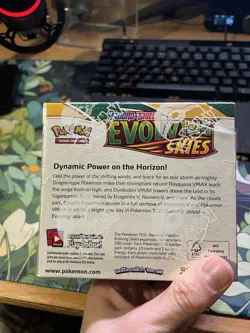 Pokemon TCG Evolving Skies Booster Box - New Sealed + Acrylic Case (36 Packs) - Image 5