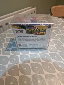 Pokemon TCG Evolving Skies Booster Box - New Sealed + Acrylic Case (36 Packs) - Image 3