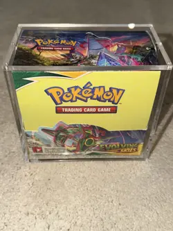 Pokemon TCG Evolving Skies Unsealed Booster Box 36 SEALED packs and Acrylic box - Image 1