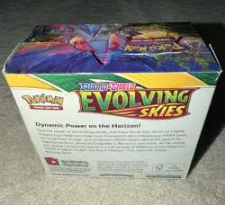 Pokemon TCG Evolving Skies Unsealed Booster Box 36 SEALED packs and Acrylic box - Image 5