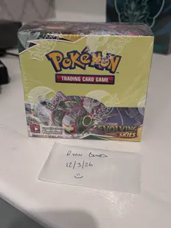 Pokemon TCG Evolving Skies Booster Box Factory Sealed 36 Packs English - Image 1