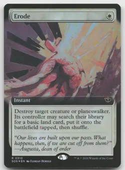 Erode (Extended Art) R Foil Secrets of Strixhaven 310 NM - Image 1