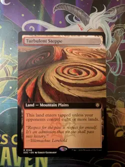 MTG Turbulent Steppe (Extended Art) Commander: Secrets of Strixhaven Regular NM - Image 1
