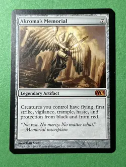 **Akroma's Memorial** ~M13~ MTG: Magic the Gathering, Light Play (LP) - Image 1