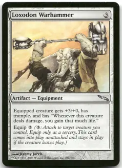 Loxodon Warhammer NM Normal U Mirrodin 201 - Image 1