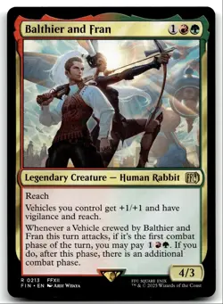 #213 Balthier and Fran NM 2025 MTG Final Fantasy R - Image 1