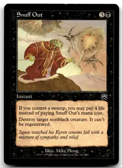 Mercadian Masques Snuff Out NM R 1999 #162 LOT#1 - Image 1