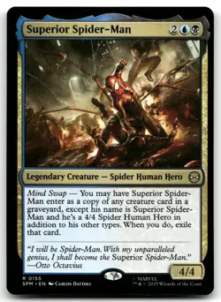 Superior Spider-Man NM Normal Legendary Creature — Spider Human Hero R Marvel's - Image 1