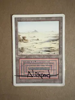MTG Revised Badlands MP SIGNED - Image 2