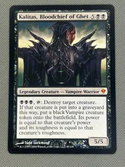 MTG Kalitas Bloodchief of Ghet Zendikar NM - Image 2