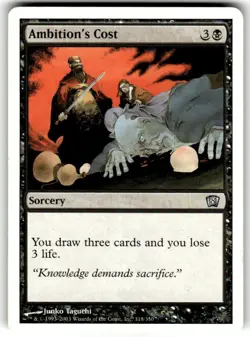 Ambition's Cost 8th Edition Regular MTG - Image 1