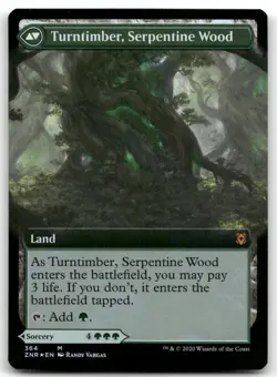 Turntimber Symbiosis (Extended Art) NM Foil M Zendikar Rising 364 - Image 2