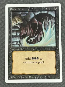 MTG - Dark Ritual - Revised Edition - Vintage Magic The Gathering - LP/nm - Image 4