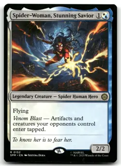 Spider-Woman, Stunning Savior NM Normal Legendary Creature — Spider Human Hero R - Image 1