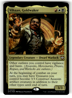 Vihaan, Goldwaker 8 Foil M Commander: Outlaws of Thunder Junction LP - Image 1